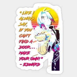 Edward Elric Quote Sticker